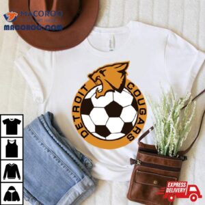 Best Detroit Cougars Soccer Vintage Logo Tshirt