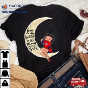 Betty Boop I Love My Fresno State Bulldogs To The Moon And Back Tshirt