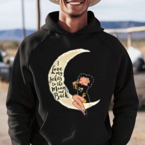 Betty Boop I Love My Georgia Tech Yellow Jackets To The Moon And Back Hoodie