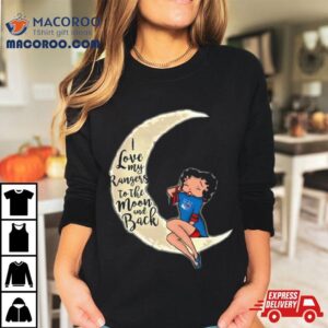 Betty Boop I Love My New York Rangers To The Moon And Back Tshirt