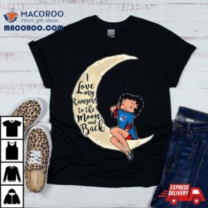 Betty Boop I Love My New York Rangers To The Moon And Back Tshirt