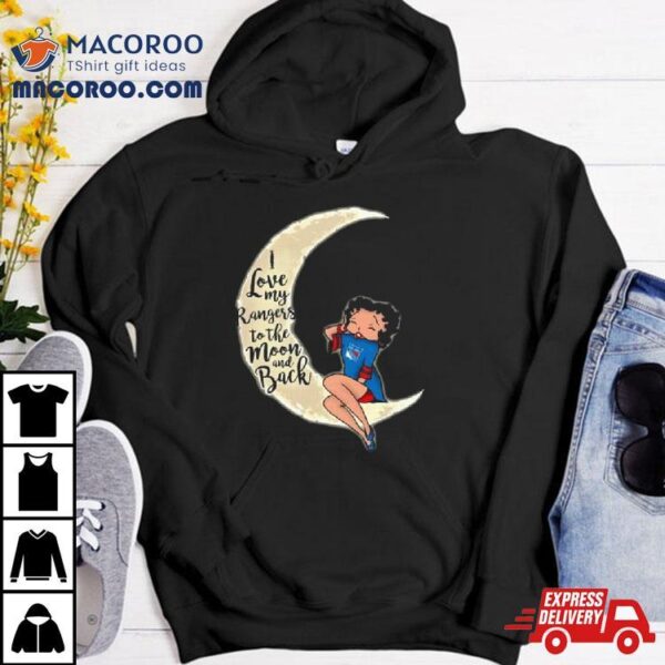 Betty Boop I Love My New York Rangers To The Moon And Back Shirt