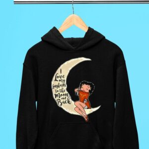 Betty Boop I Love My Texas Longhorns To The Moon And Back Hoodie