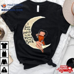 Betty Boop I Love My Texas Longhorns To The Moon And Back Shirt
