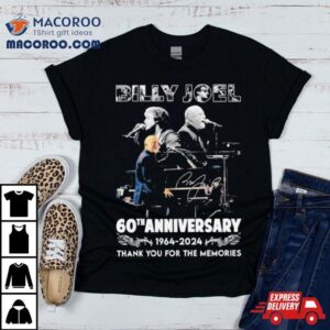 Billy Joel Th Anniversary Thank You For The Memories Signature Tshirt