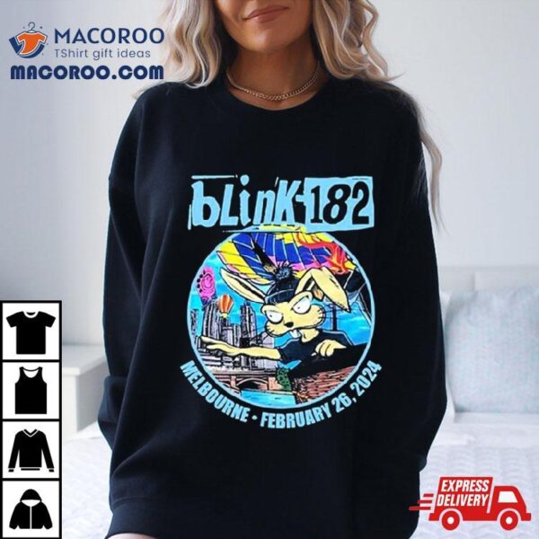 Blink 182 Show In Melbourne Feb 26 2024 Shirt