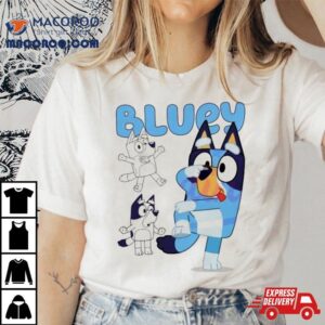 Bluey Cartoon Dog Character Tshirt