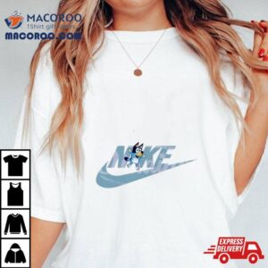 Bluey Cartoon Nike Logo Tshirt