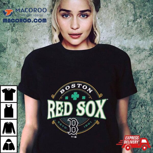 Boston Red Sox Black St. Patrick’s Day Lucky 2024 T Shirt