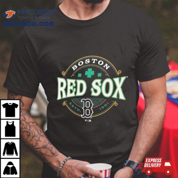 Boston Red Sox Black St. Patrick’s Day Lucky 2024 T Shirt