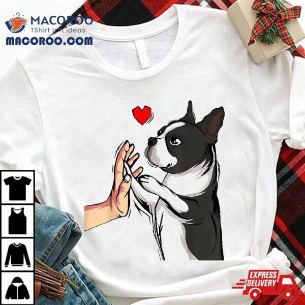 Boston Terrier Love Bostie Dog Mom Funny Girls Shirt