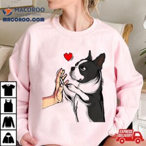 Boston Terrier Love Bostie Dog Mom Funny Girls Tshirt