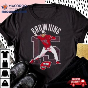 Brady Browning Wku Softball Cartoon Shirt