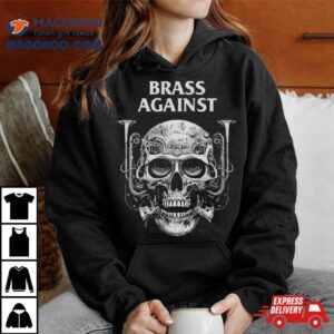 Brass Against Skull Logo Tshirt