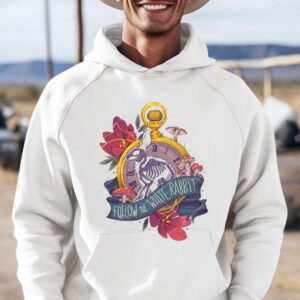 Bunny Follow The White Rabbit Skeleton Hoodie