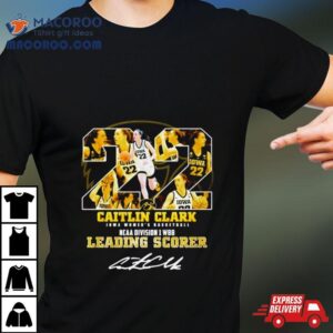 Caitlin Clark Iowa Women’s Basketball Ncaa Division 1 Wbb Leading Scorer Signature Shirt