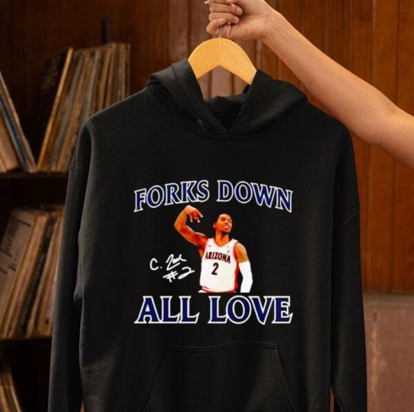 Caleb Love Arizona Wildcats Forks Down All Love Shirt