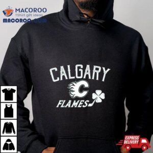 Calgary Flames Levelwear St. Patrick’s Day Richmond Clover T Shirt