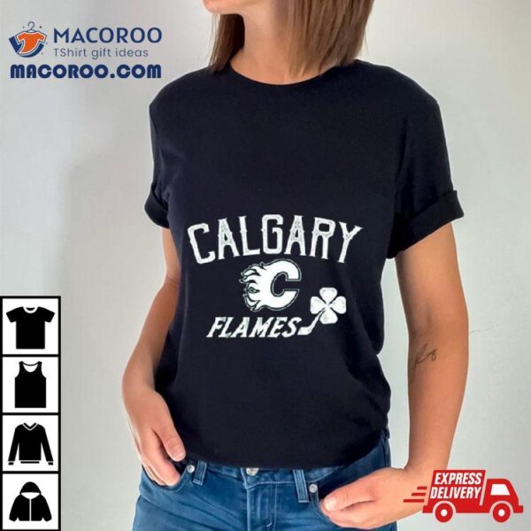 Calgary Flames Levelwear St. Patrick’s Day Richmond Clover T Shirt