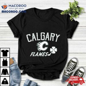 Calgary Flames Levelwear St Patrick Rsquo S Day Richmond Clover Tshirt