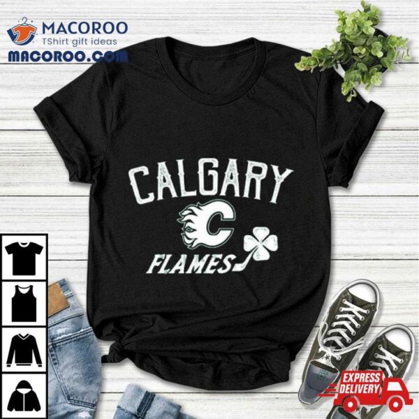 Calgary Flames Levelwear St. Patrick’s Day Richmond Clover T Shirt