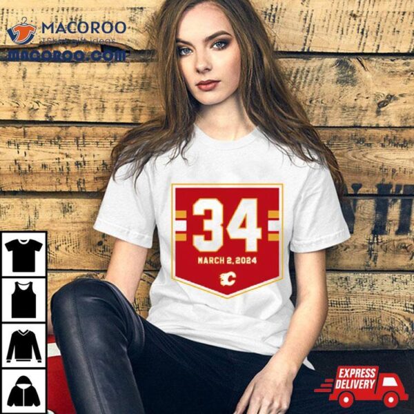 Calgary Flames Miikka Kiprusoff 34 March 2 2024 T Shirt