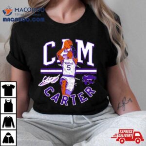 Camryn Carter K State Wildcats Caricature Basketball Fashion Player Tshirt