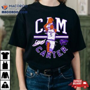 Camryn Carter K State Wildcats Caricature Basketball Fashion Player Tshirt