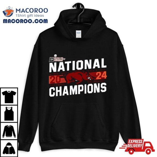 Cardinal Arkansas Razorbacks 2024 Ncaa Women’s Indoor Track & Field National Champions Shirt