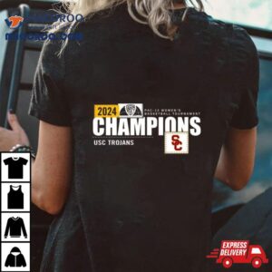 Cardinal Usc Trojans Pac Women S Basketball Conference Tournament Champions Locker Room Tshirt