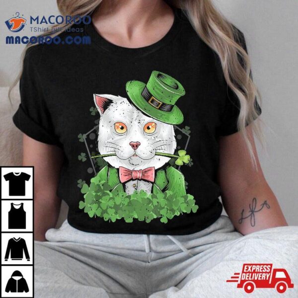 Cat Shamrock Saint Patrick’s Day Shirt