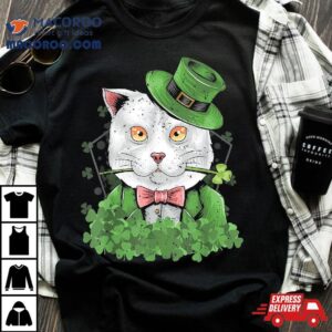 Cat Shamrock Saint Patrick S Day Tshirt