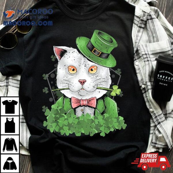 Cat Shamrock Saint Patrick’s Day Shirt