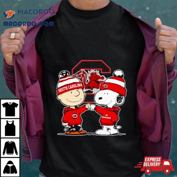 Charlie Brown And Snoopy Go Gamecooks South Carolina Shirt