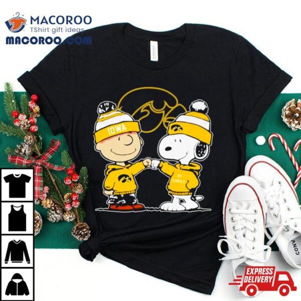 Charlie Brown And Snoopy Go Iowa Hawkeyes Shirt