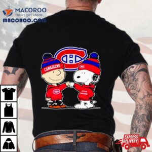 Charlie Brown And Snoopy Go Montreal Canadiens Shirt