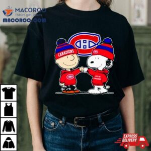 Charlie Brown And Snoopy Go Montreal Canadiens Tshirt