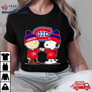 Charlie Brown And Snoopy Go Montreal Canadiens Tshirt