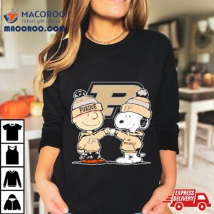 Charlie Brown And Snoopy Go Purdue Boilermakers Shirt