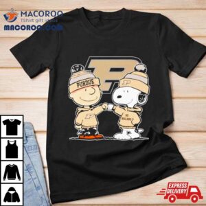 Charlie Brown And Snoopy Go Purdue Boilermakers Tshirt