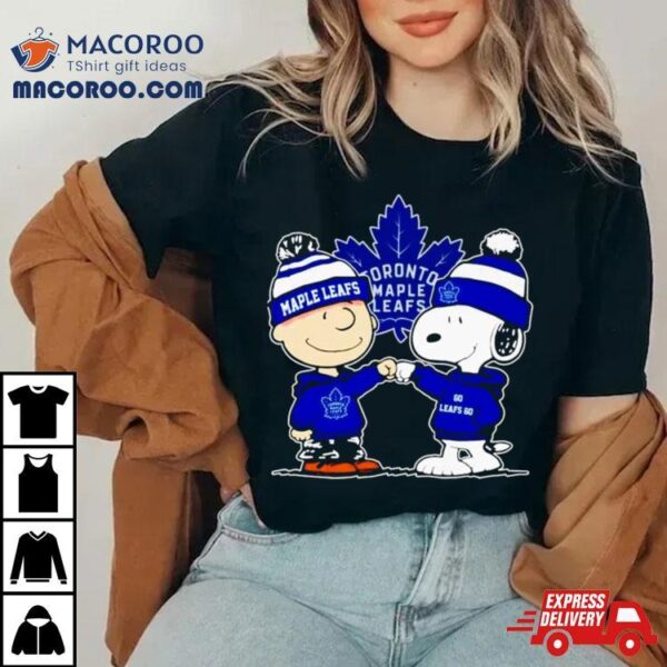 Charlie Brown And Snoopy Go Toronto Maple Leafs Shirt