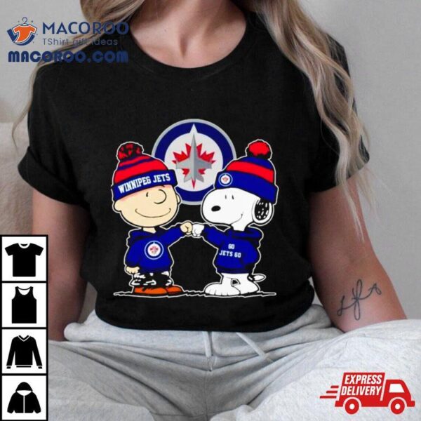 Charlie Brown And Snoopy Go Winnipeg Jets Shirt