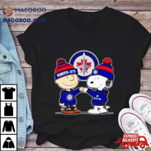 Charlie Brown And Snoopy Go Winnipeg Jets Tshirt