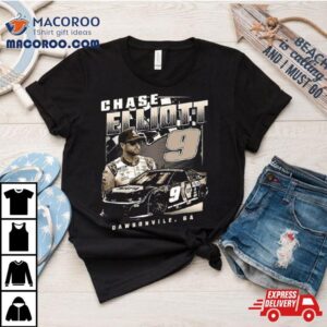 Chase Elliott Hendrick Motorsports Team Collection Black Napa Burnout Tshirt