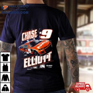 Chase Elliott Hendrick Motorsports Team Collection Navy Hooters Patriotic Tshirt