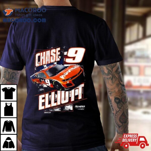 Chase Elliott Hendrick Motorsports Team Collection Navy Hooters Patriotic 2024 Shirt