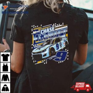 Chase Elliott Hendrick Motorsports Team Collection Navy Kelly Blue Book Draft 2024 Shirt