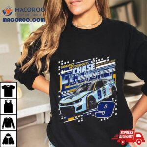 Chase Elliott Hendrick Motorsports Team Collection Navy Kelly Blue Book Draft Tshirt