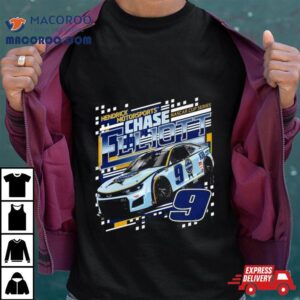 Chase Elliott Hendrick Motorsports Team Collection Navy Kelly Blue Book Draft Tshirt