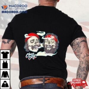 Cheech And Chong Skull Smoking Tshirt